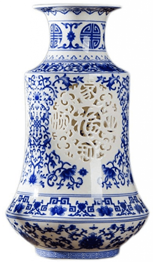 Jarrón Chino pequeño azul